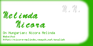 melinda nicora business card